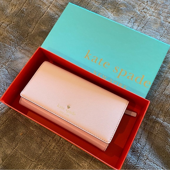 kate spade Bags New Kate Spade Pink Wallet With Box Poshmark